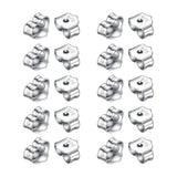 925 Silver Butterfly Earring Back Plug Base Ear Studs Back Metal Earring Stopper
