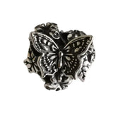 925 Silver Butterfly Heart Charm for European Bracelet