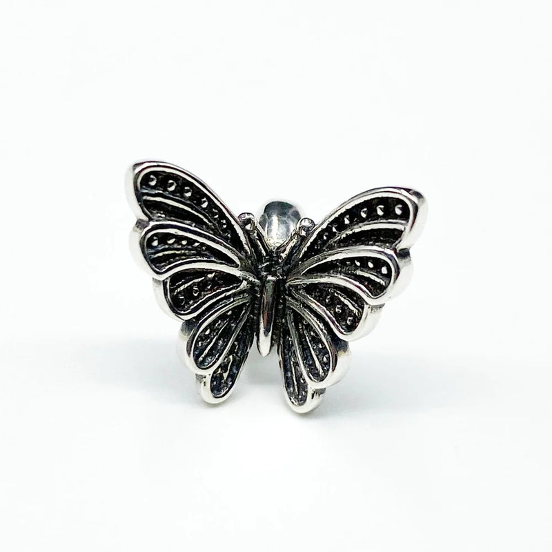 925 Silver Butterfly Stopper Spacer for European Jewelry