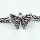 925 Silver Butterfly Stopper Spacer for European Jewelry
