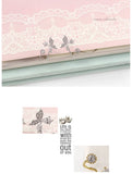 925 Silver Butterfly Stud Earrings Casual Style Girl Earings