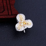 925 Silver CZ 10-12mm Pearl Round Bead Semi Mount Pendant