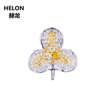 925 Silver CZ 10-12mm Pearl Round Bead Semi Mount Pendant
