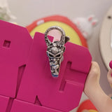 925 Silver Cartoon Clasp Lock European Jewelry Beads