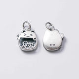 925 Silver Cat & Fish Charms S925 Vintage Pendants