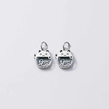 925 Silver Cat & Fish Charms S925 Vintage Pendants
