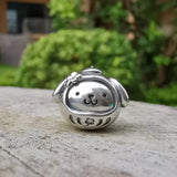 925 Sterling Silver Cartoon Dog Dharma Charm Bead