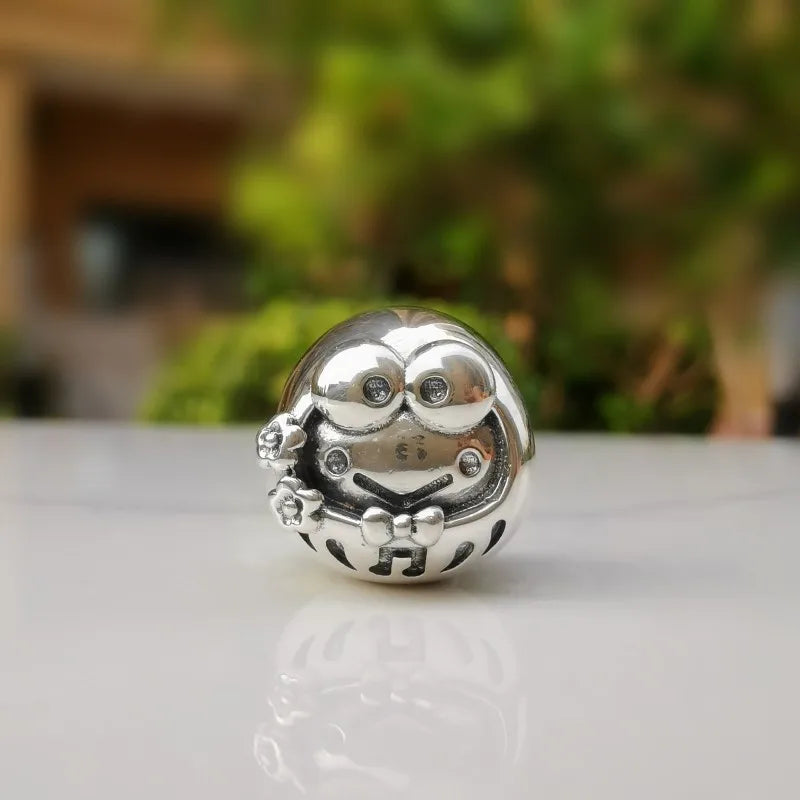 925 Silver Frog Dharma Charm Bead for Jewelry