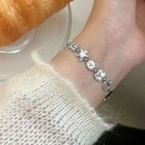 Sterling Silver Cartoon Gingerbread Man Bear Bracelet Jewelry Charm