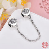925 Silver Castle Butterfly Moon Star Clip Charm Bead