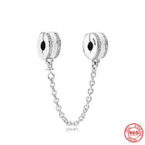 925 Silver Castle Butterfly Moon Star Clip Charm Bead