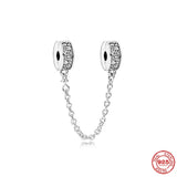 925 Silver Castle Butterfly Moon Star Clip Charm Bead