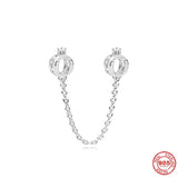 925 Silver Castle Butterfly Moon Star Clip Charm Bead