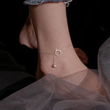 925 Sterling Silver Cat Anklet Sweet Temperament All-matching Foot Chain
