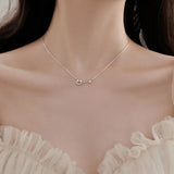925 Silver Cat Fish Necklace for Women Clavicle Chain Wedding Jewelry