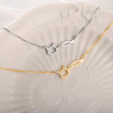 925 Silver Cat Fish Necklace for Women Clavicle Chain Wedding Jewelry