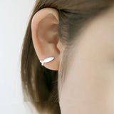 925 Sterling Silver Cat Fish Stud Earrings Women Gift Hypoallergenic
