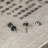 Sterling Silver Cat Stud Earrings Vintage Wedding Jewelry