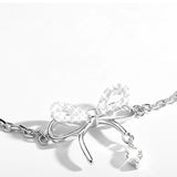 Sterling Silver Bowknot Charm Bracelet Set