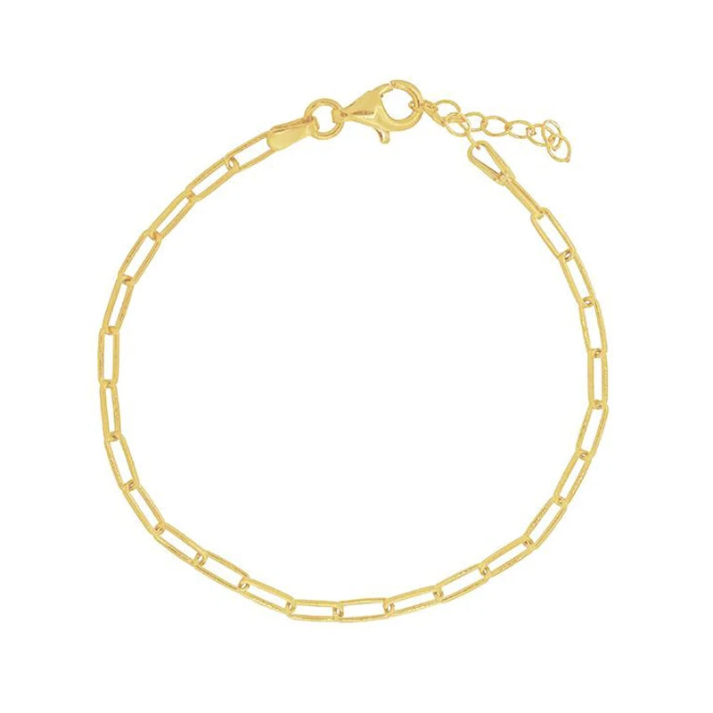 925 Silver Chain Bracelet Geometric Metal Twist Bangle Bohemian Jewelry