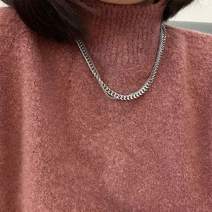 925 Silver Choker Necklace Wide Fine Jewelry Wedding Gift