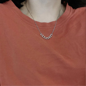 925 Silver Chain Choker Necklace Women Fine Jewelry Wedding Party Gift