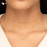925 Silver Four Leaf Clover Necklace Crystal Pendant Choker
