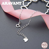 925 Silver Heart Bracelet - Wedding Jewelry