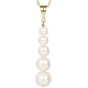 925 Silver Chain Necklace Freshwater Pearl Pendant Jewelry