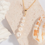 925 Silver Chain Necklace Freshwater Pearl Pendant Jewelry
