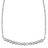 925 Silver Chain Necklace Freshwater Pearl Jewelry