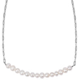 925 Silver Chain Necklace Freshwater Pearl Jewelry