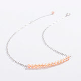 925 Silver Chain Necklace Freshwater Pearl Jewelry