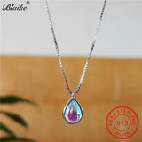 925 Silver Moonstone Water Drop Necklace for Women