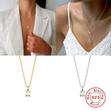 925 Silver Opal Pendant Multilayer Necklace for Women
