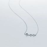 925 Silver Pendant Necklace Women Wedding Engagement Jewelry