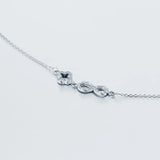 925 Silver Pendant Necklace Women Wedding Engagement Jewelry