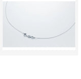 925 Silver Pendant Necklace Women Wedding Engagement Jewelry