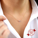 925 Silver CZ Constellation Necklace for Women