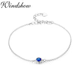 925 Silver CZ Charm Foot Jewelry Anklet Leg Bracelet