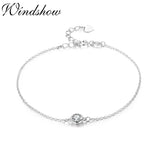925 Silver CZ Charm Foot Jewelry Anklet Leg Bracelet