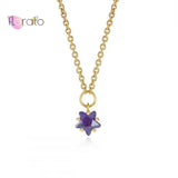 925 Silver Star Pendant Choker Necklace Clavicle Party Jewelry