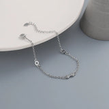 925 Silver Zircon Bowknot Bracelet Party Wedding Jewelry