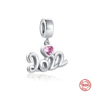 925 Sterling Silver Princess Rose Lover Charm Pendant Beads