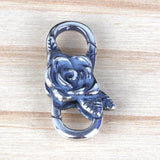 925 Silver Rose Flower Beads Lock Charm for Jewelry Making