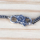 925 Silver Rose Flower Beads Lock Charm for Jewelry Making
