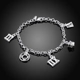925 Silver Charm Bracelet Chain for Women Jewelry