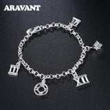 925 Silver Charm Bracelet Chain for Women Jewelry