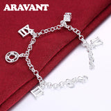 925 Silver Charm Bracelet Chain for Women Jewelry