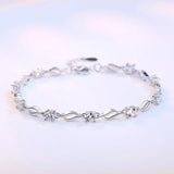 925 Sterling Silver Charm Bracelet Romantic Style